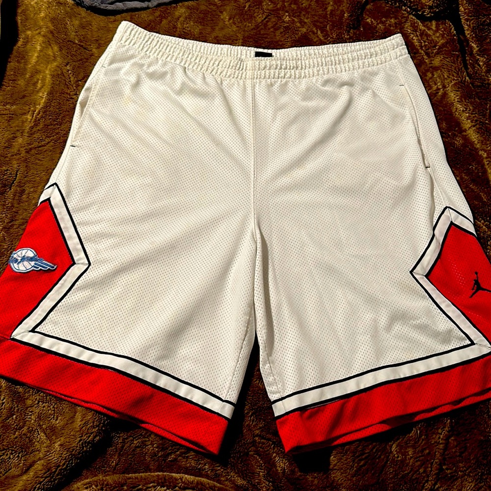 Retro Jumpman Jordan 2005 XXL Shorts Red White 20th Anniversary